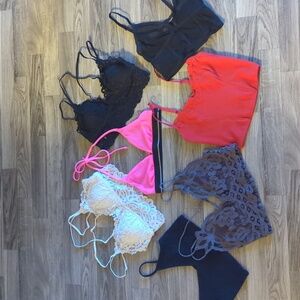 Bralette Bundle/ Set Of 7 Victoria's Secret, Free People, SO- Size Small/X Small